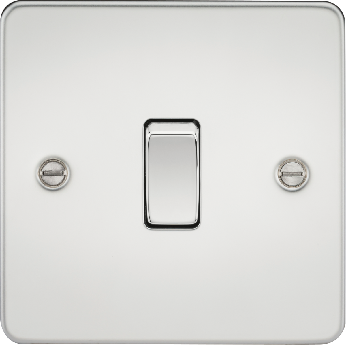 Polished Chrome -  Flat Plate Switches and Sockets