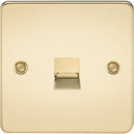 Knightsbridge Telephone Extension Outlet - Polished Brass FP7400PB