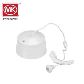 MK Logic Plus 6A SP 1 Way Ceiling Switch with Mounting Block White -K3191WHI