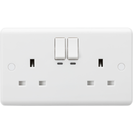 Knightsbridge 13A 2G SP Smart Wi-Fi Switched Socket - Certified Works with Alexa & Google Assistant CU9KW