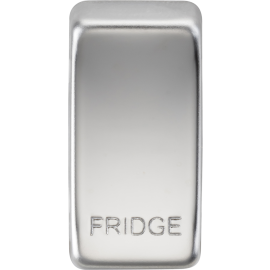 Knightsbridge Switch cover "marked FRIDGE" - polished chrome GDFRIDGEPC