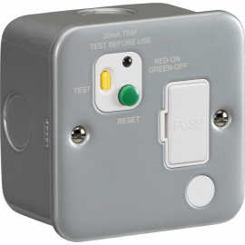 RCD protected fused spur unit-M6RCD