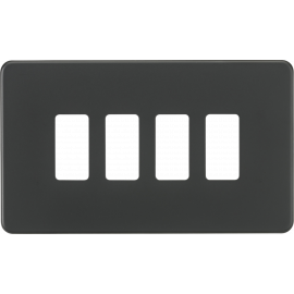 Screwless 4G grid faceplate - anthracite GDSF004AT