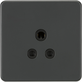 Screwless 5A Unswitched Socket - Anthracite