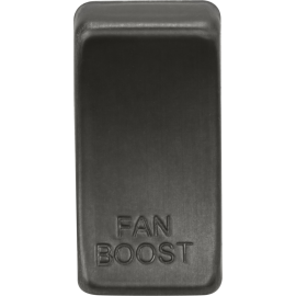 Knightsbridge Switch cover marked "FAN BOOST" - Smoked Bronze GDBOOSTSB