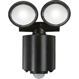 Knightsbridge 230V IP55 Twin Spot LED Security Light - Black