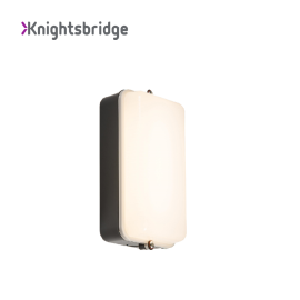 Knightsbridge 5W LED Security Amenity Bulkhead C/W M-Sensor Black 