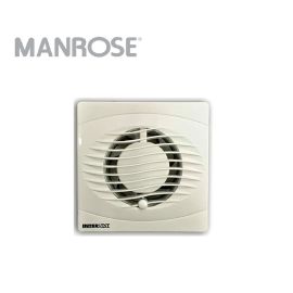 Manrose Intervent 4" Square Extractor Fan Humidity Timer -BVF100H 