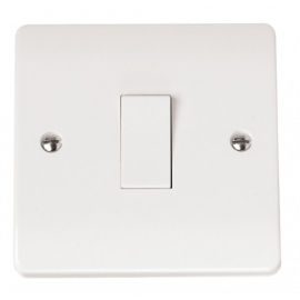 Scolmore 1-GANG 1-WAY 10A PLATE SWITCH-CMA010