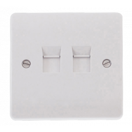 Scolmore 1 GANG DOUBLE CAT-5E OUTLET-CMA132