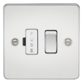 Flat Plate 13A switched fused spur unit-FP6300PC-Knightsbridge-Polished Chrome