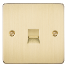 Knightsbridge Telephone Extension Outlet - Brushed Brass FP7400BB
