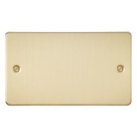 Knightsbridge 2G Blanking Plate - Brushed Brass FP8360BB