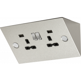 undefined-SKR009A- Switched Socket with Dual USB Charger