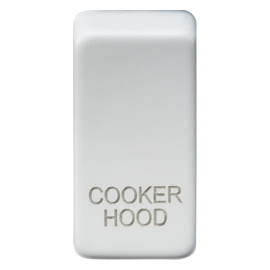 Switch cover "marked COOKER HOOD"-GDCOOK-Knightsbridge-Matt  White GDCOOKMW