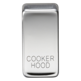 Switch cover "marked COOKER HOOD"-GDCOOK-Knightsbridge-Polished Chrome GDCOOKPC