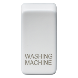 Switch cover "marked WASHING MACHINE"-GDWASH-Knightsbridge-Matt  White GDWASHMW