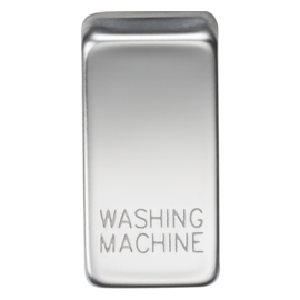 Switch cover "marked WASHING MACHINE"-GDWASH-Knightsbridge-Polished Chrome GDWASHPC