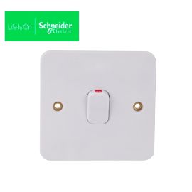 Schneider Lisse  2-pole switch with flex outlet  White GGBL2010
