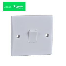 Schneider  Unlimited Slimline plate switch 1 gang intermediate -GU1014