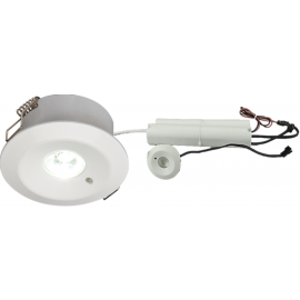 230V IP20 3W LED Emergency Downlight 6000K (maintained/non-maintained use)