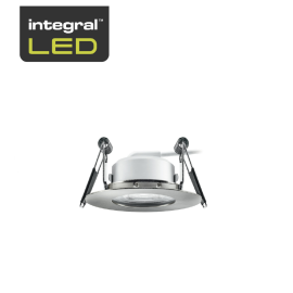 Integral Led Beam Dimmable Polished Chrome Downlight LM 3.8W 2700K - ILDLFR70D033