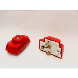 Hager Klik P64 4 Pin Plug Red