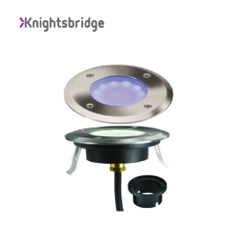 Knightsbridge 1.7W Blue LED Ground / Deck Light 230V IP65