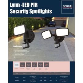 Lynn PIR SecurityTwin Spotlight IP65