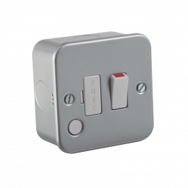 Metal Clad 13A Switched Fused Spur Unit with Flex Outlet-M6300F-Knightsbridge