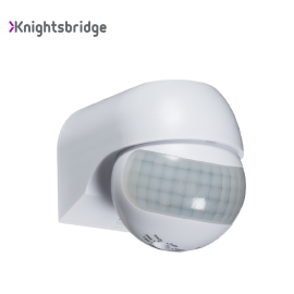 IP44 180Â° Mini PIR Sensor White Knightsbridge - OS0014