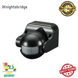 IP44 180° PIR Sensor  Black Knightsbridge - OS004B