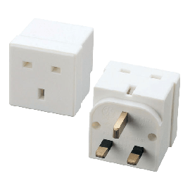 Scolmore 2 Way, 13A Adaptor. Resilient PA041A