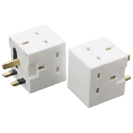 Scolmore 13A Fused 3 Way Adaptor PA042A