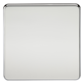 Screwless 1G Blanking Plate-SF8350-Knightsbridge-Polished Chrome